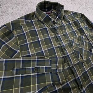 Alaskan Hardgear By Duluth Trading Mens XL Midnight Sun Plaid Wool‎ Blend Shirt